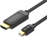 Vention HAHBH Mini Displayport - HDMI 1.4 4K 30Hz Kábel 2m - Fekete