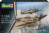 Revell 03771 Supermarine Spitfire Mk.Ia és Hawker Hurricane Mk.I repülőgép makett 1:144