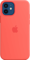 Apple iPhone 12 / 12 Pro Mágneses Szilikon Hátlapvédő Telefontok - Pink Citrus