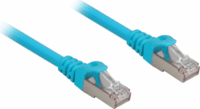 Sharkoon S/FTP Cat6a Patch kábel 0.5m - Kék