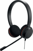 Jabra Evolve 20 USB-A / USB-C UC Call Center Sztereo Headset Fejhallgató - Fekete