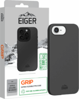 Eiger Grip Apple iPhone 16e Szilikon Hátlapvédő Telefontok - Fekete