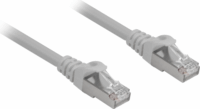 Sharkoon S/FTP Cat6a Patch kábel 1m - Szürke