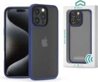 Devia Pino Apple iPhone 15 Pro Max Hátlapvédő Telefontok - Átlátszó / Kék