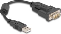 DeLock 64276 USB-A apa - RS-232 apa Átalakító Adapter - Fekete