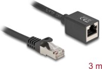 DeLock 90317 S/FTP Cat6a RJ45 Patch hosszabbító kábel 3m - Fekete