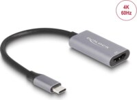 DeLock 60020 USB-C apa - HDMI anya 4K 60Hz Átalakító Adapter - Szürke