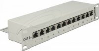 DeLock 43308 10" Cat6a Patch Panel 12 port - Szürke