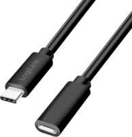 Logilink CU0212 USB-C apa - USB-C anya Hosszabbító Kábel 3m - Fekete