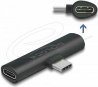 DeLock 64114 USB-C apa - 2x USB-C anya Átalakító Adapter - Fekete