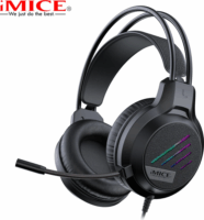 iMICE HD-460 Vezetékes RGB Gaming Headset - Fekete