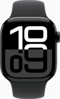 Apple Watch Series 10 GPS (42mm) Okosóra - Kozmoszfekete Alumíniumtok Fekete Sportszíjjal (S/M)