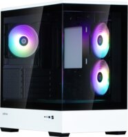 Zalman P30 BW Mini Torony Számítógépház + 3db 120mm Ventillátor - Fehér