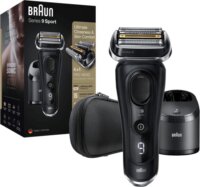 Braun 808101 Series 9 Akkus Nedves-Száraz Borotva Bázisállomással - Fekete