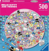 Ravensburger Hello Kitty és barátai 500 darabos kör alakú puzzle