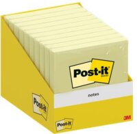 3M Post-it 76x76mm Öntapadó jegyzettömb - Kanári sárga (100 lap/tömb)