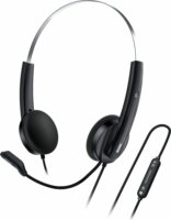 Genius HS-220U Vezetékes fejhallgató headset - Fekete