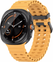 Mybandz 65039 Waves Samsung Galaxy Watch Ultra Szilikon Okosóra szíj 20mm - Narancssárga