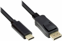 Good Connections USB-C apa - DP1.2 apa Átalakító kábel 2m - Fekete