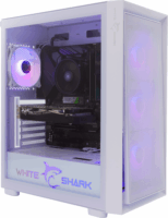 White Shark Warhead 3/B Midi Torony Számítógépház + 4db 120mm ventilátor - Fehér