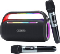 Blitzwolf BW-WA7 Bluetooth hordozható karaoke hagszóró 120W - Fekete