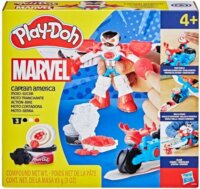 Hasbro Play-Doh Amerika kapitány Moto-Slicer motorral gyurmaszett 85g