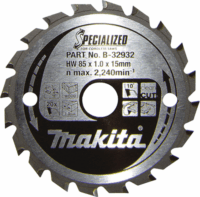 Makita SPECIALIZED Fa Körfűrészlap Ø 85mm 20 fog