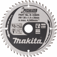 Makita SPECIALIZED Laminált lemez Körfűrészlap Ø 136mm 48 fog