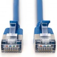 DIGITUS F/FTP CAT 6A RJ45 Patch kábel 0,30m - Kék