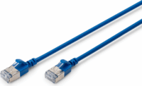 DIGITUS F/FTP CAT 6A RJ45 Patch kábel 0,50m - Kék