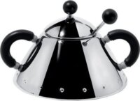 Alessi 9097 B Cukortartó 0,2L - Fekete / Inox