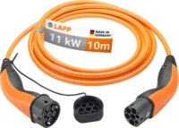 Lapp Mobility 75744 Type-2 Elektromos autó töltőkábel 10m (11 kW - 20A) - Narancssárga