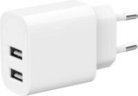 Gembird TA-UC-2A12-01 2xUSB-A Hálózati Töltő Adapter 12W - Fehér