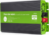 Gembird Energenie 1 EG-PWC-PS2000 Tiszta Szinuszos Autós inverter (12V / 230V / 2000W)