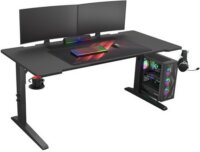 Genesis Holm Modular 160 RGB Gamer asztal 160 x 75 x 70-90 cm - Fekete