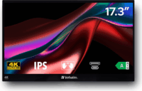 Verbatim 17,3" PMT-17-4K 16:9 4K IPS LED Hordozható Érintőképernyős Monitor - Fekete