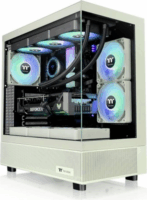 Thermaltake View 270 Plus TG Midi Torony Számítógépház + 3db 120mm ARGB ventilátor - Világoszöld