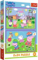 Trefl Peppa a játszótéren 2 x 24 darabos puzzle