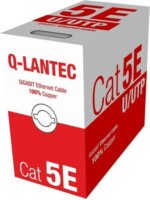 Q-Lantec KIU5PVC305NC U/UTP Cat5e Patch Kábel 305m - Szürke