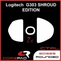 Corepad Skatez CTRL 612 Logitech G303 Shroud Edition Gaming Egértalp - Fehér