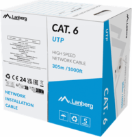 Lanberg LCU6-15CC U/UTP Cat6 Patch kábel 305m - Szürke