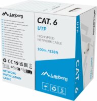 Lanberg LCU6-11CU U/UTP Cat6 Patch kábel 100m - Szürke