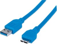 Techly USB 3.0 microUSB-B összekötő kábel 1m - Kék