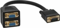 Goobay 93263 D-Sub (15) M - 2xD-Sub(15) F Adapterkábel Fekete