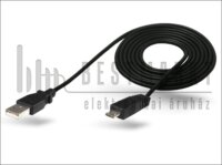USB - micro USB adat- és töltőkábel 3 m-es vezetékkel - Startech USB Cable - fekete