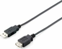 Equip 128851 USB 2.0 A-A apa / anya duplán árnyékolt hosszabbító kábel 3.0m - Fekete