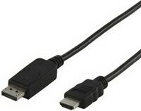 Valueline DisplayPort-HDMI kábel 3m Fekete