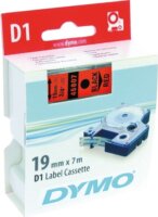 DYMO LM D1 Feliratozógép szalag 19mm fekete betű / piros alap