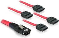 Delock mini SAS 36 tűs - 4db SATA 7 tűs kábel (SFF 8087 - 4db SATA) 1m