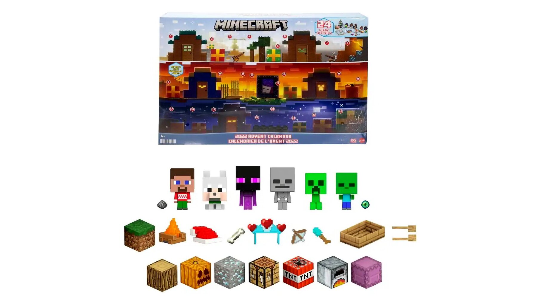 Mattel Minecraft Mob Head Minis Adventi kalendárium BestMarkt